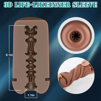 Automatischer Masturbator Taschenmuschi Penispumpe mit 9 Vibrations und Saugmodi