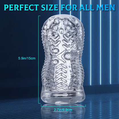 Jelly Handmatige Masturbatie Cup Super Adsorptie transparante penistrainer 