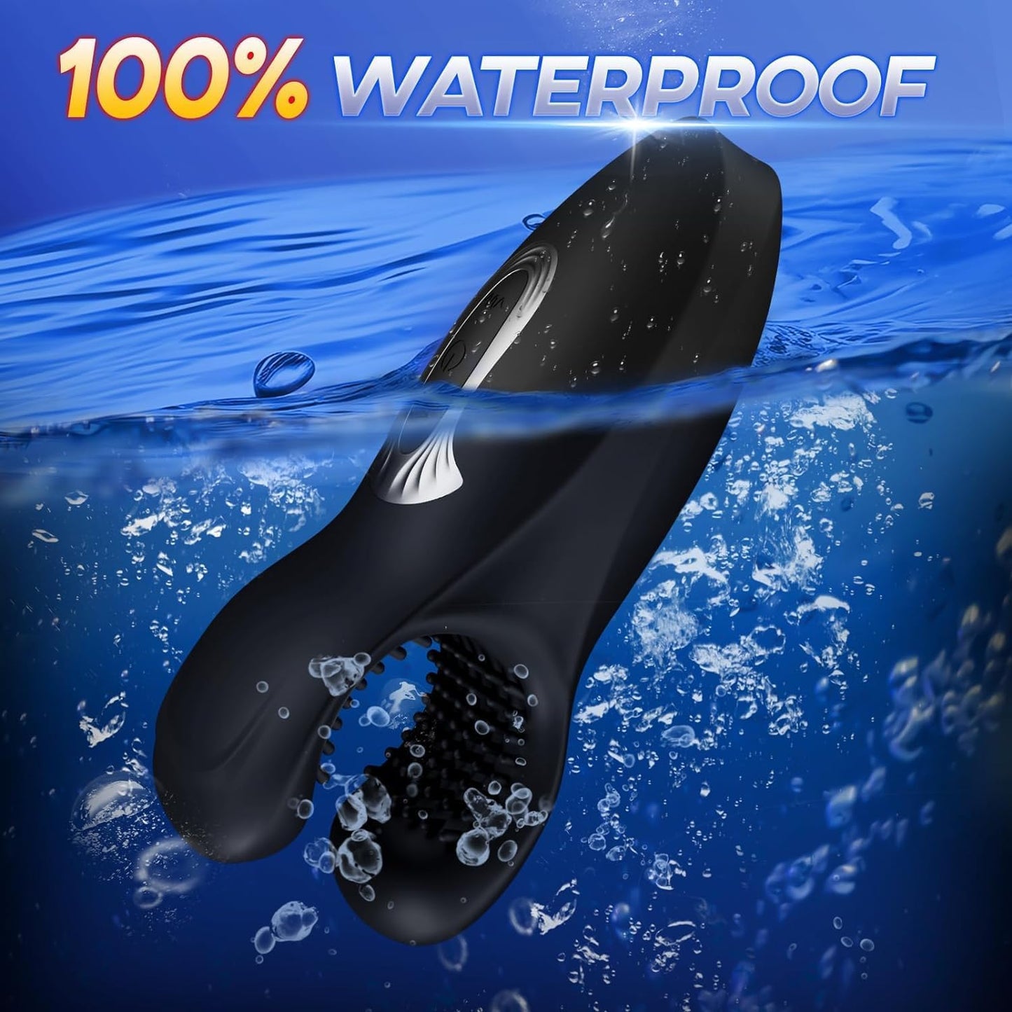 3-in-1 penisstimulator, penistrainer, 10 bijtmodi en 10 vibratiemodi 