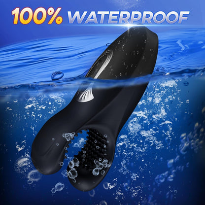 3-in-1 penisstimulator, penistrainer, 10 bijtmodi en 10 vibratiemodi 