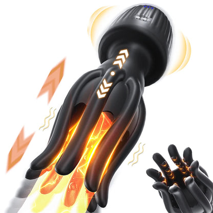 Glans Vibrator Penis Hodenmassage Trainer Masturbator mit 10 Frequenz & Expansion & Vibrationen