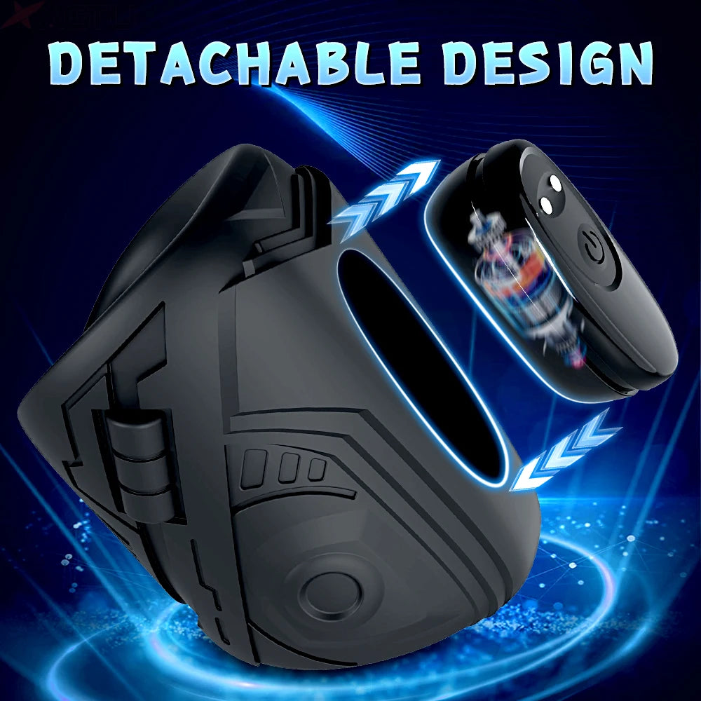 Elektrischer Penistrainer Glans Stimulator Masturbatoren mit 9 Vibrationsmodi