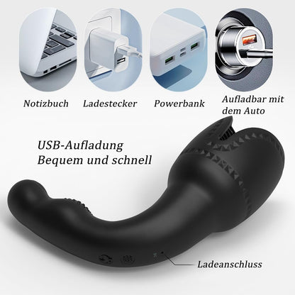 Elektrischer Masturbatoren Penistrainer Eichel  Stimulator mit 10 Vibrationsmodi