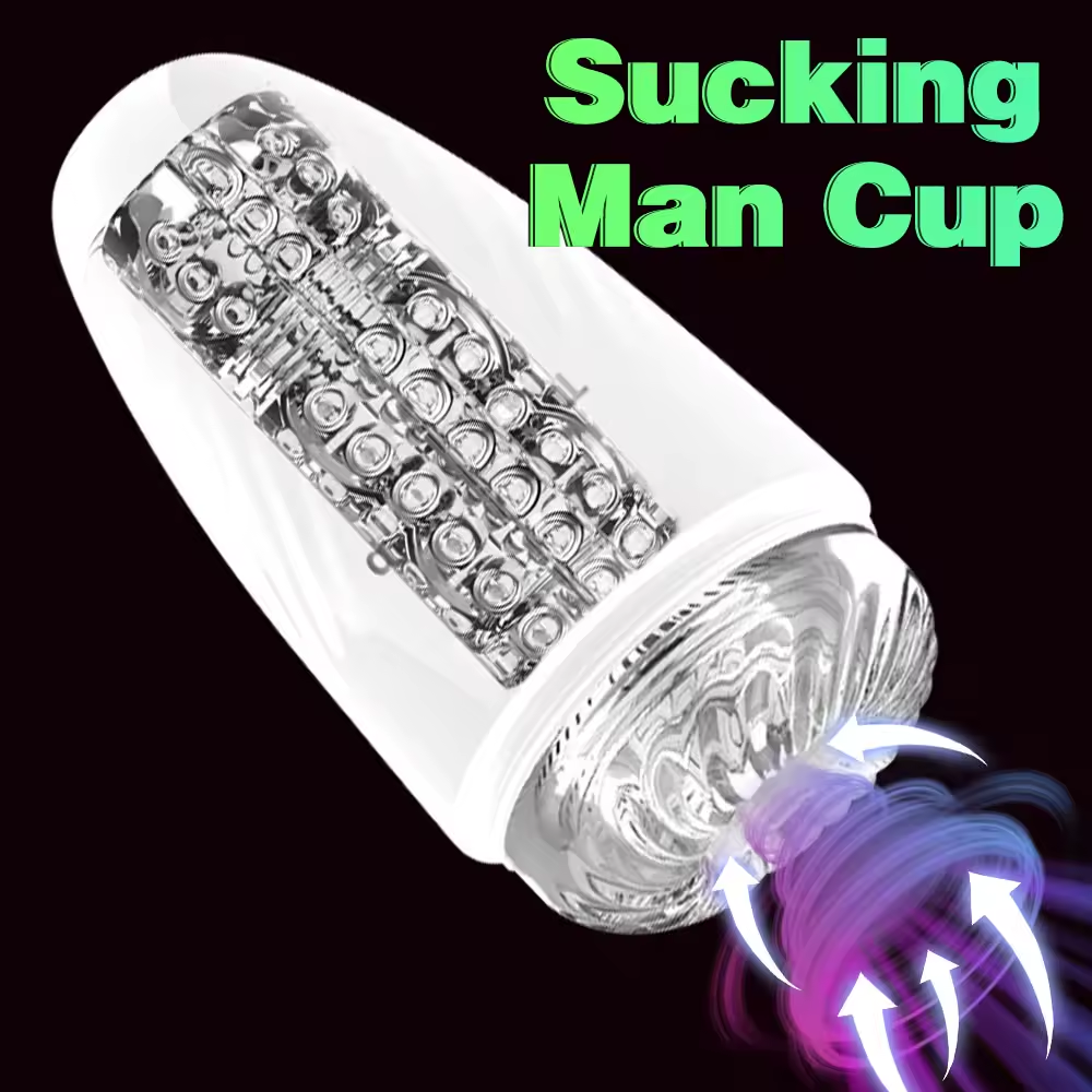 Realistische Manuelle Masturbator Blowjob mit Saug und Ejakulationskontrollfunktionen