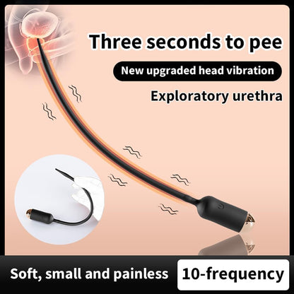 Harnröhrendilatoren Penisplug Stimulator mit 10 Vibrations und Heizfunktionen