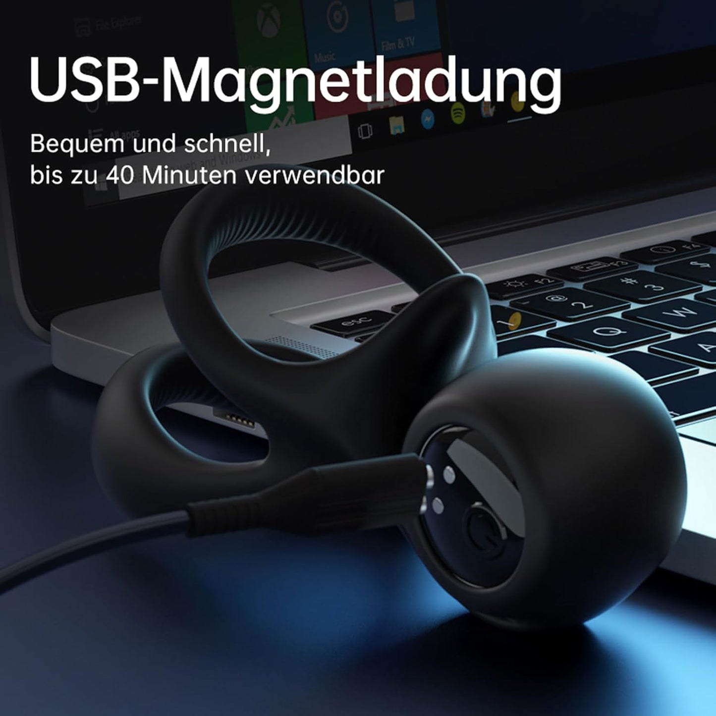 3 IN 1 Elektrischer Penisring Penistrainer Masturbator mit 10 Starken Vibrationen