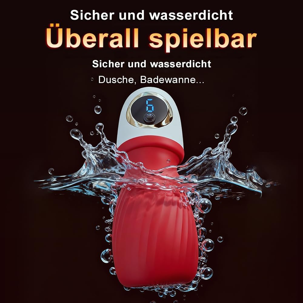 3 IN 1 Penistrainer Vibrator Massagegerät Eichel Stimulator mit 9 Vibrationsmodi