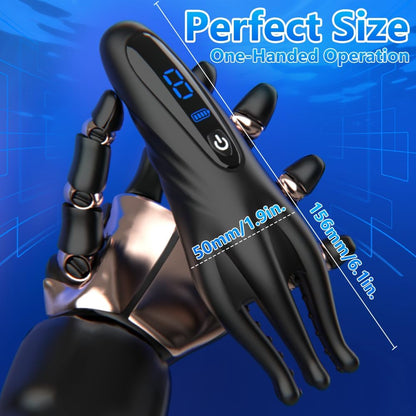 LED-umwickelter Penistrainer Tentakel Vibrator Stroker mit 10 Vibrationsmodi