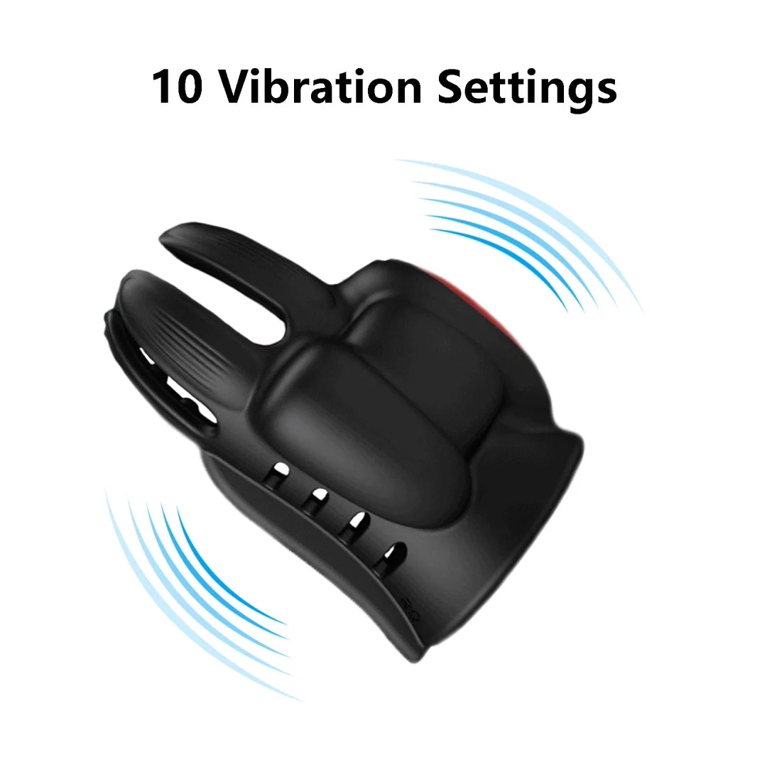 Elektrischer Masturbator Eichel Massage Vibrator Penis Stimulations mit 10 Vibrationsmodi