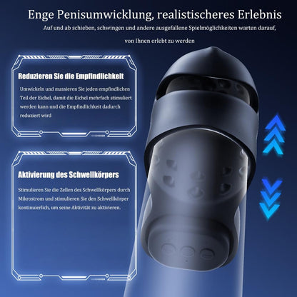Elektrostimulation Masturbieren Penis Trainer mit 12 Elektroschocker Modi und 20 Intensität