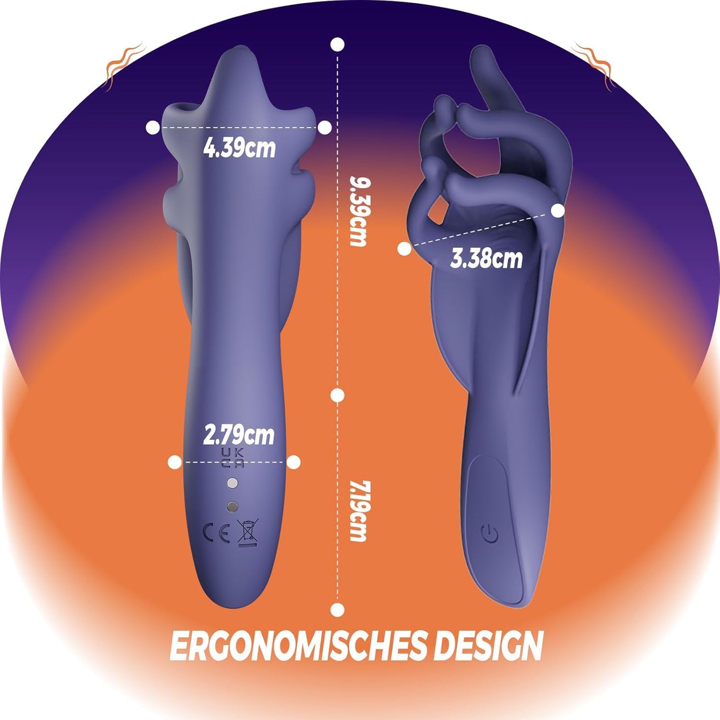 Elektrische masturbator eikelstimulator penisstimulator vibrator met 10 vibratiemodi 