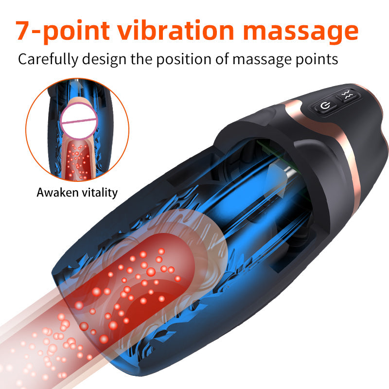 Automatisches Masturbationsgerät Penis Trainer mit Teleskop & Saug & Klemmmechanismus