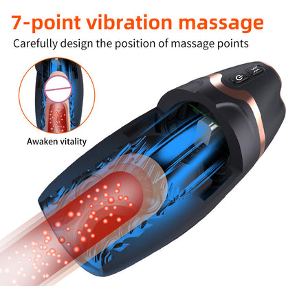 Automatisches Masturbationsgerät Penis Trainer mit Teleskop & Saug & Klemmmechanismus