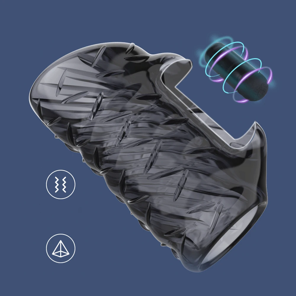 Penistrainer Cockring Verzögerungs Ejakulator mit Listungsstarken Vibrationsmodi