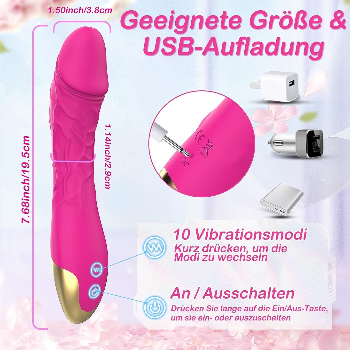 Sex toy vibrators dildos with 10 vibration modes vibration 