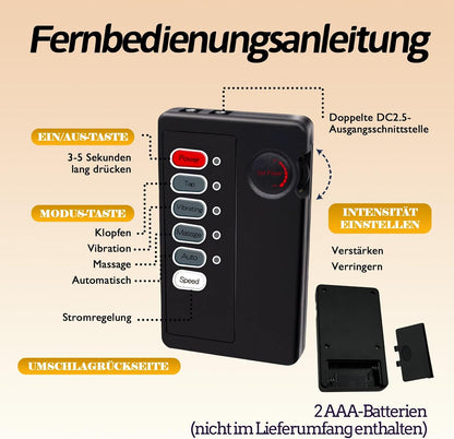 Elektroschock Hodenbrecher Penistrainer Penisring mit Mehreren Vibrationsmodi
