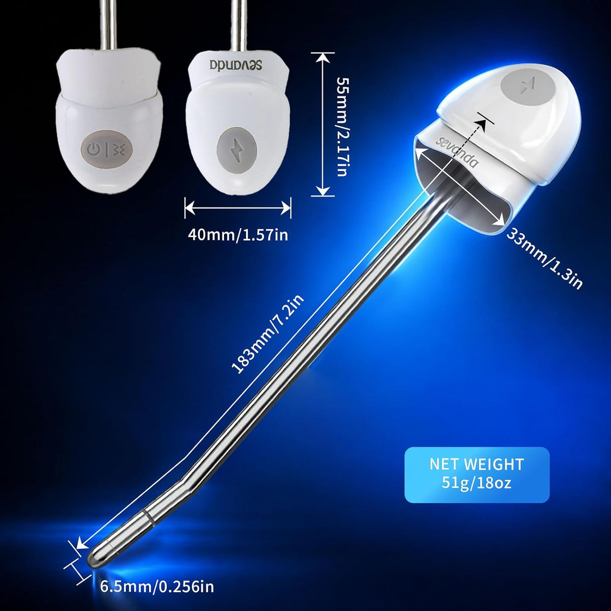 Elektrostimulations Penis Plug Vibrator Dilatator mit Harnröhren Katheter & 10 Vibrationsmodi