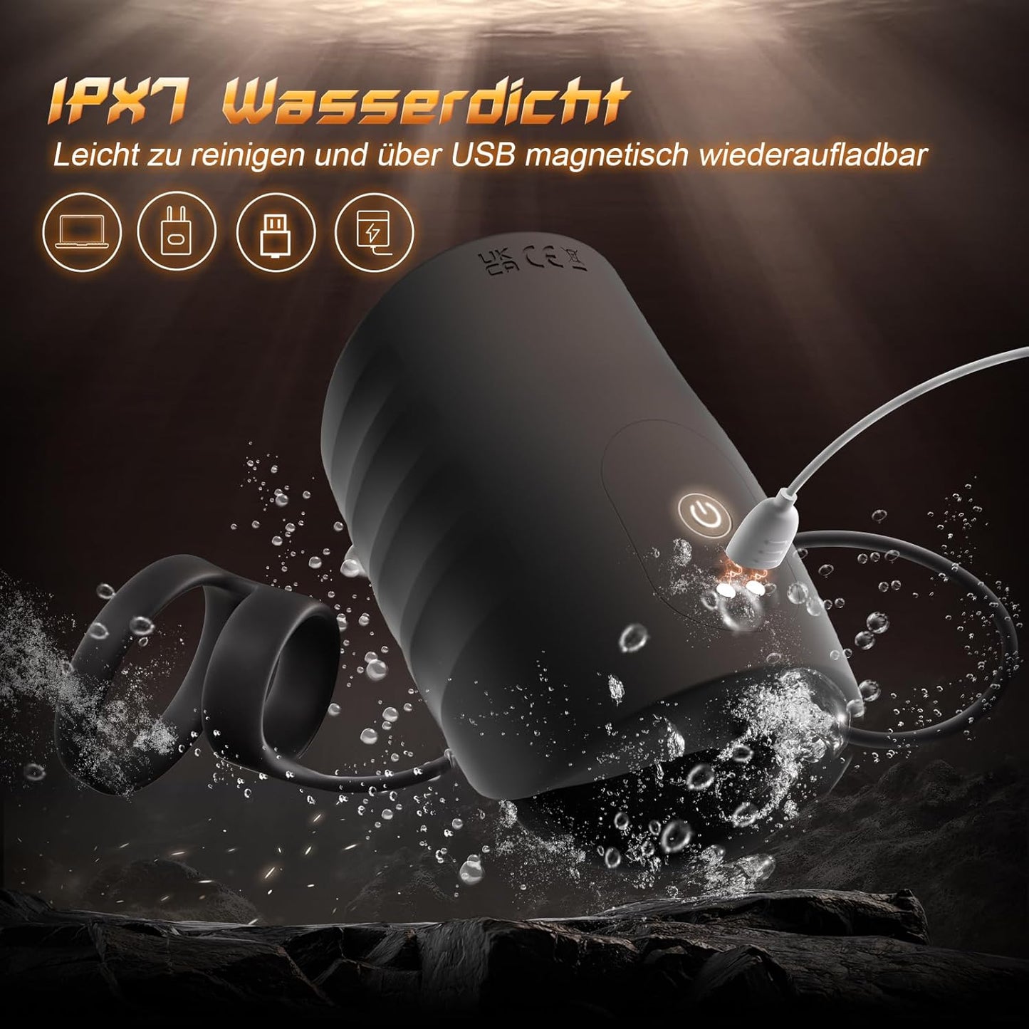 Elektrischer Penistrainer Vibratoren Stroker Masturbatoren mit 9 Vibrierende