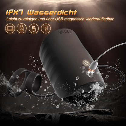 Elektrischer Penistrainer Vibratoren Stroker Masturbatoren mit 9 Vibrierende