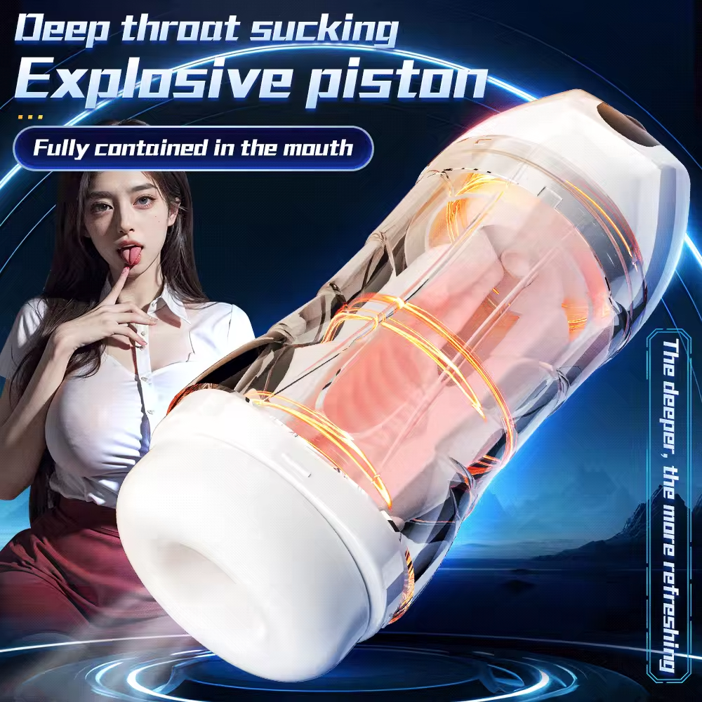 Automatischer Saugmasturbator Blowjob Maschine mit 5 Absaugung & 10 Vibrationsmodi