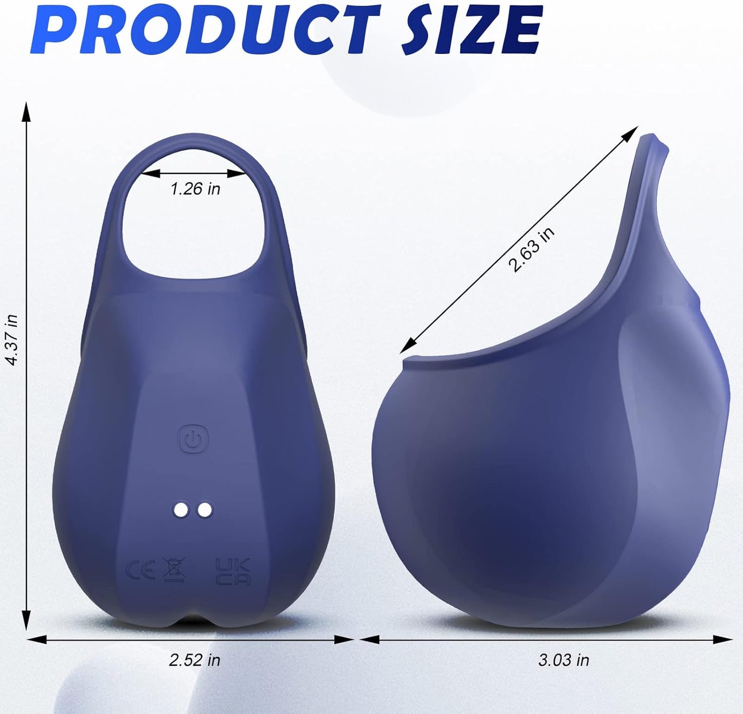 Hodenmassagegerät Cock RIng Penistrainer Vibrator mit 10 Vibrations und Pulsationsmodi