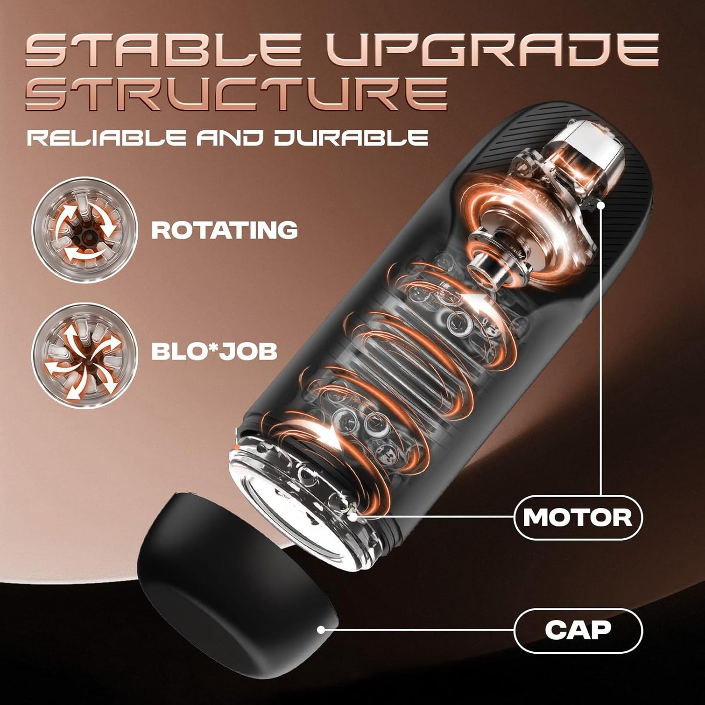 Automatischer Masturbator Sexmaschine Stroker Blowjob mit 9 Schub und 9 Drehmodi