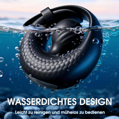 Verstellbarer Penisring Vibrator Perlen-Hodenring Stimulator mit 10 Vibrationsmodi