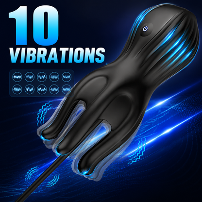 Eicheltrainer Penis Massagegerät Harnröhren Stimulator mit 10 Vibrationsmodi