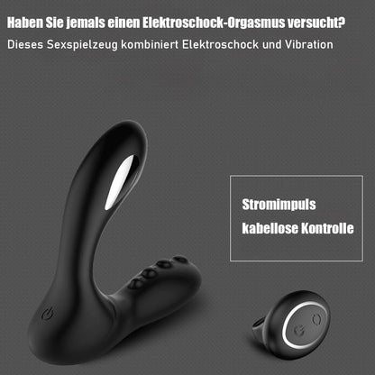 2 IN 1 E-stim Analvibratoren Prostata Stimulator mit 8 Vibration & 8 Elektroschock Modi