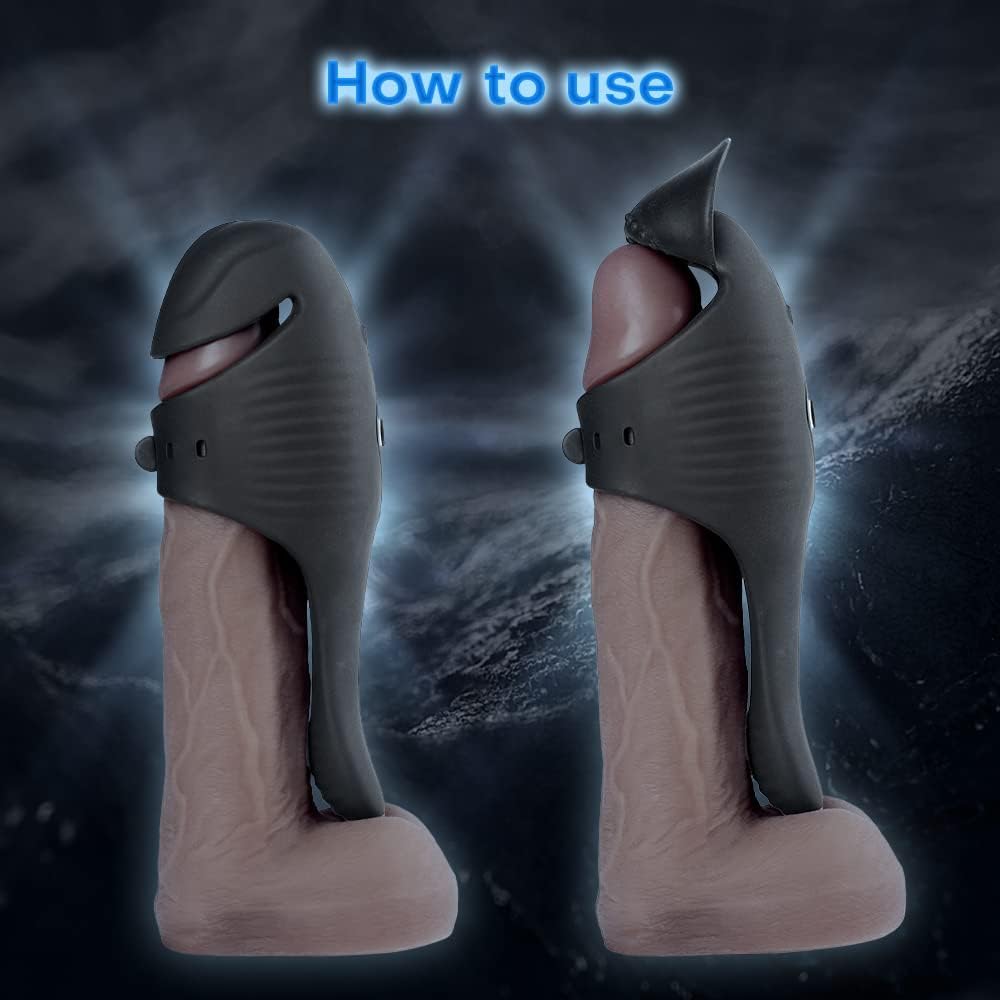 Freihändiger Penis Vibrator Eicheltrainer Stimulator Masturbator mit 10 Vibrationsmodi