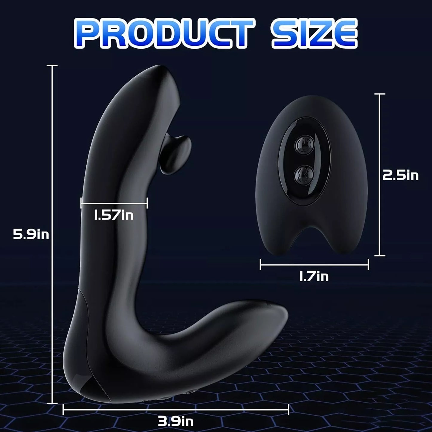 Elektrisch Prostata Massagegerät Butt Plug Anal Vibrator mit 10 Vibrationmodi