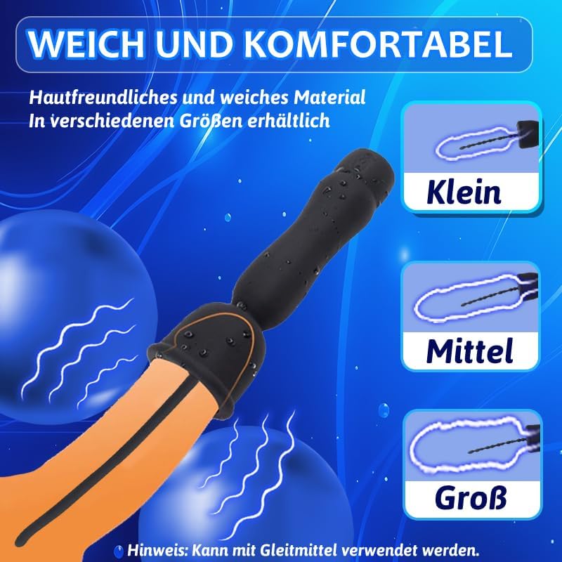 Harnröhrenvibrator Dilatatoren Penis Trainer Plug Vibrator mit 16 Vibrationsmodi