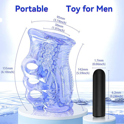 Elektrischer Penistrainer Vibrator Stroker Blowjob mit 10 Vibrationsmodi