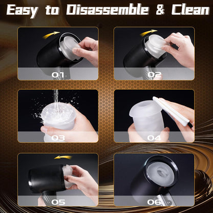 Freihändiger Automatischer Masturbator Penistrainer Stroker mit 6 Stoß und Vibrationsmodi