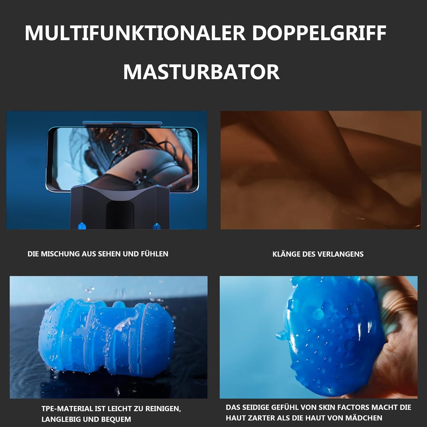 3D Multifunktionales Elektrischer Masturbator mit 6-frequency Fixed-point Telescopic