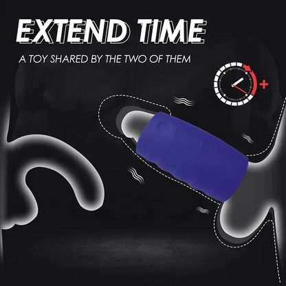 Beheizbarer Penistrainer Eichelmassagegerät mit 6 Vibrationsmodi und 4 Klopfmodi