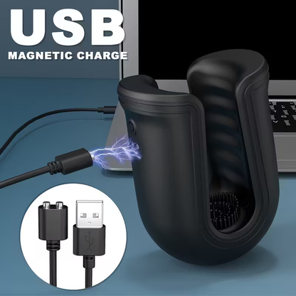 Bite Penistrainer Vibrator Eicheltrainer mit 10 Beiß und Vibrationsmodi