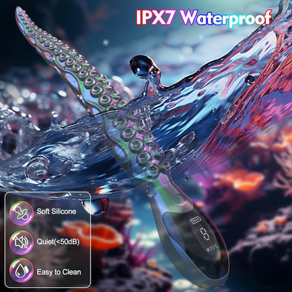 LCD-Display Tentakel Dildo G Punkt Vibratoren mit 9 Vibrationmodi