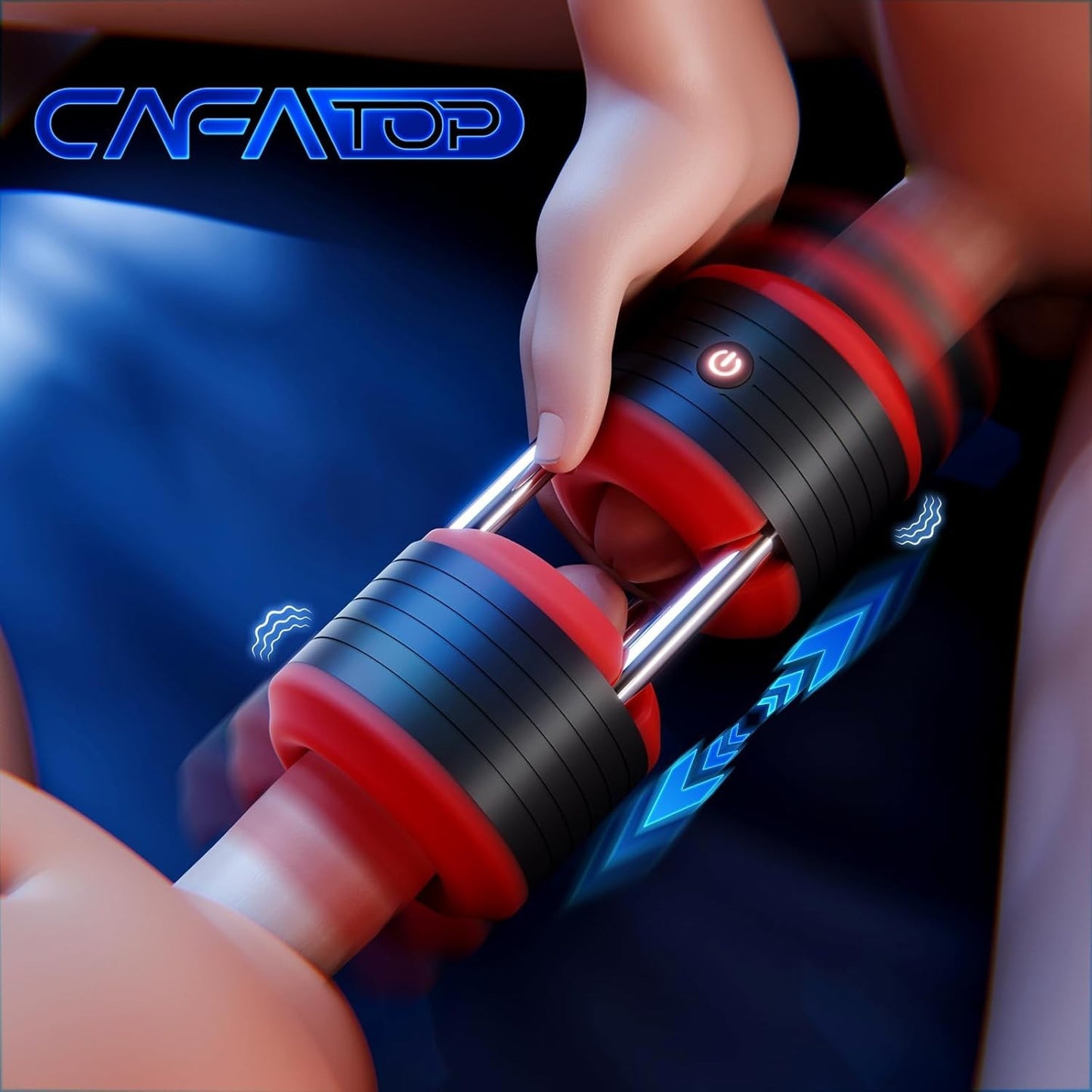 Elektrischer Masturbator Penistrainer Stroker Blowjob mit 10 Leistungsstarken Vibrationsmodi