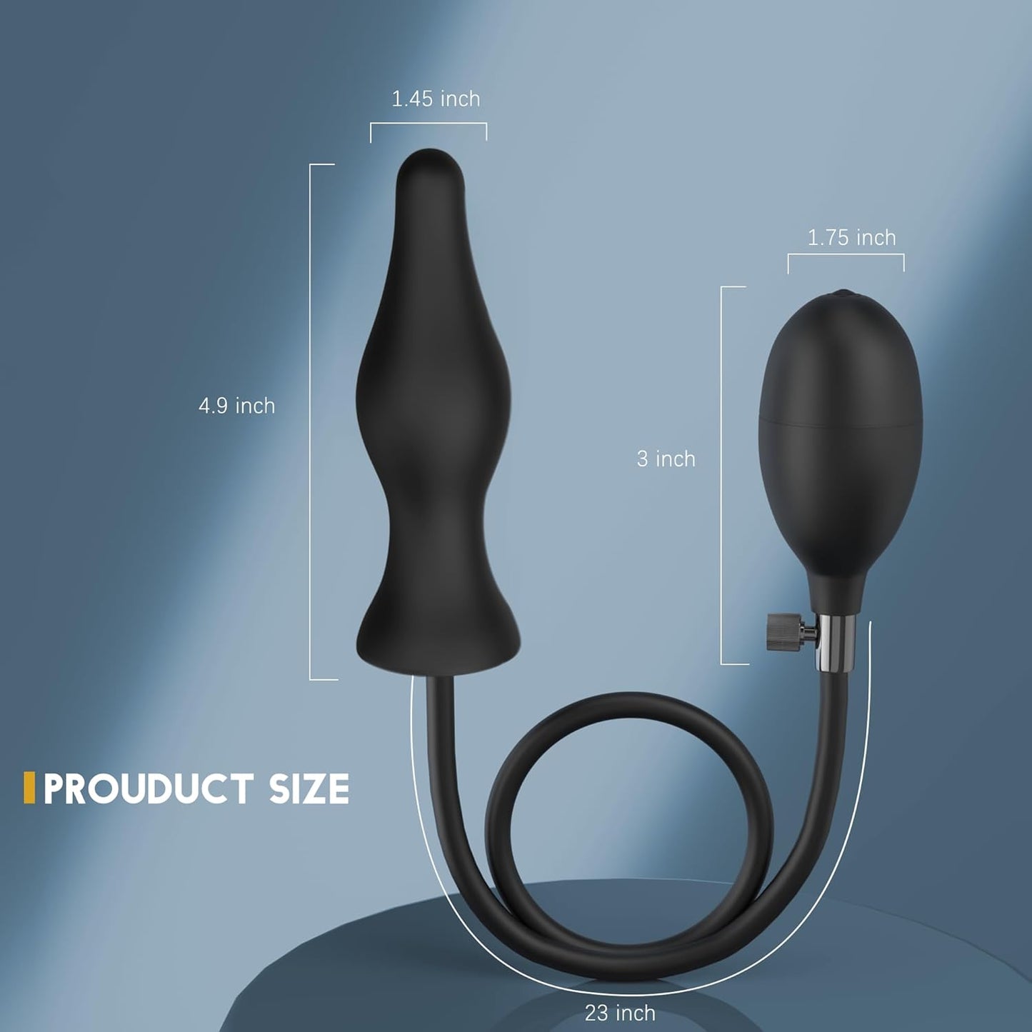 Konisch Silikon Expand Aufblasbarer Anal Toys Buttplug