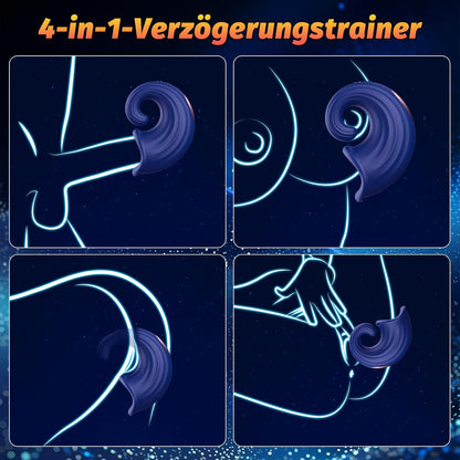 Penis Eichel Stimulator Vibratorensets Perlen Wickel Masturbator mit 10 Modi