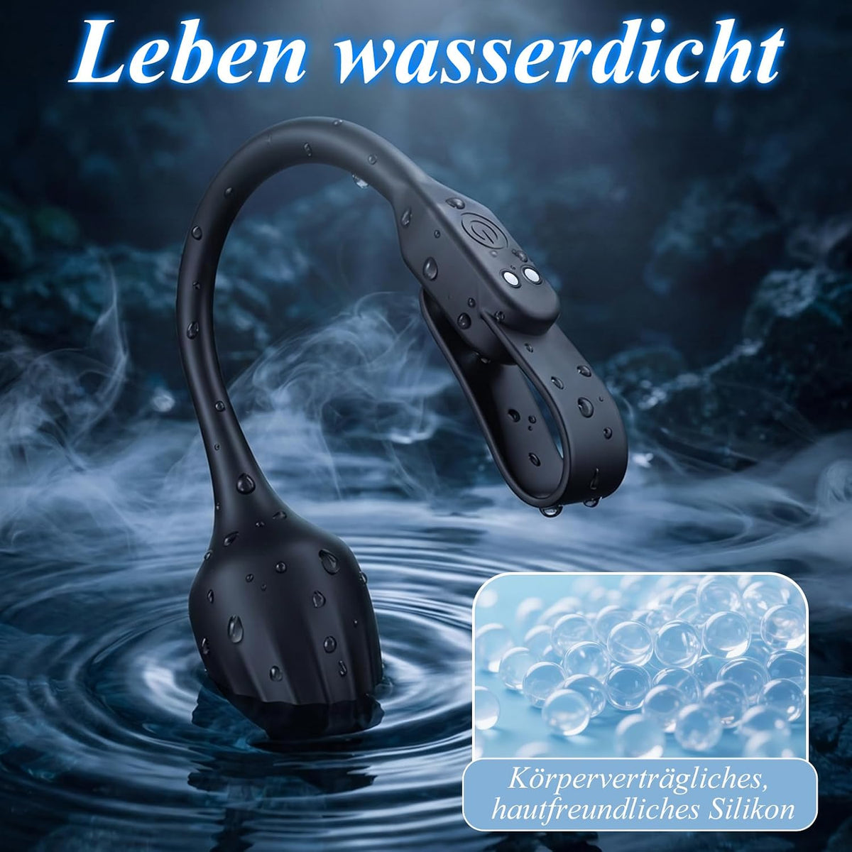 Prostata-Massagegeräte Analvibratoren Stimulator Cock Ring mit 9 Vibrationsmodi