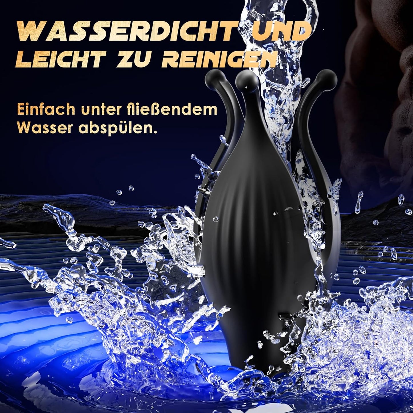 2-in-1 Penis Trainer Eichelvibrator Masturbieren mit 10 Frequenzen Präziser Stimulation