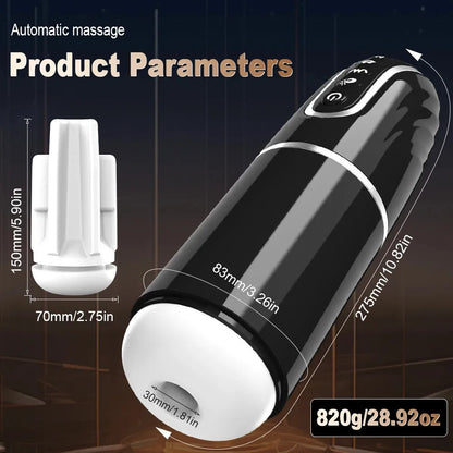 Automatischer Masturbator Stroker Blowjob Massage mit 6 Saug und Vibrationsmodi