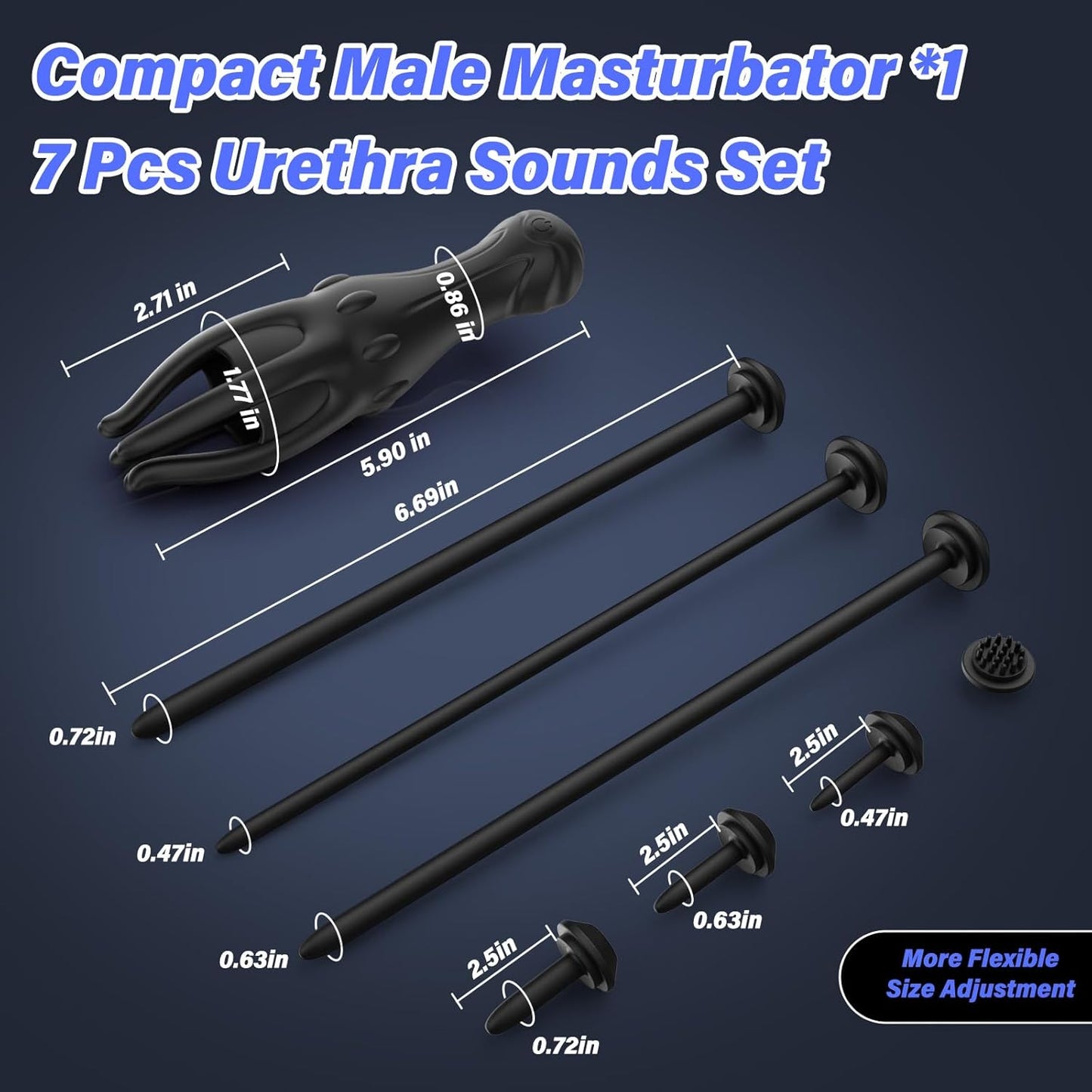 Penis Vibrator Stimulator Set Harnröhrenstimulatoren mit 10 Vibrationsstufen