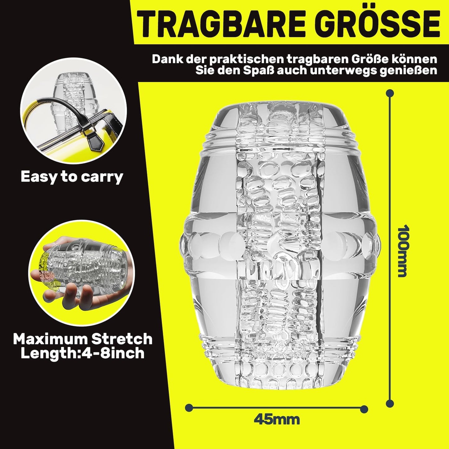 5D Taschenmuschi Masturbatoren Eichel Stimulator Pocket Pussy Blowjob