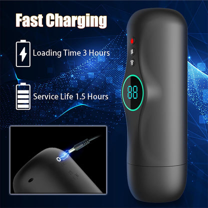 Automatischer Masturbator Penis Stroker Blowjob mit 5 Stoßbewegungen & Vibration & Heizfunktion