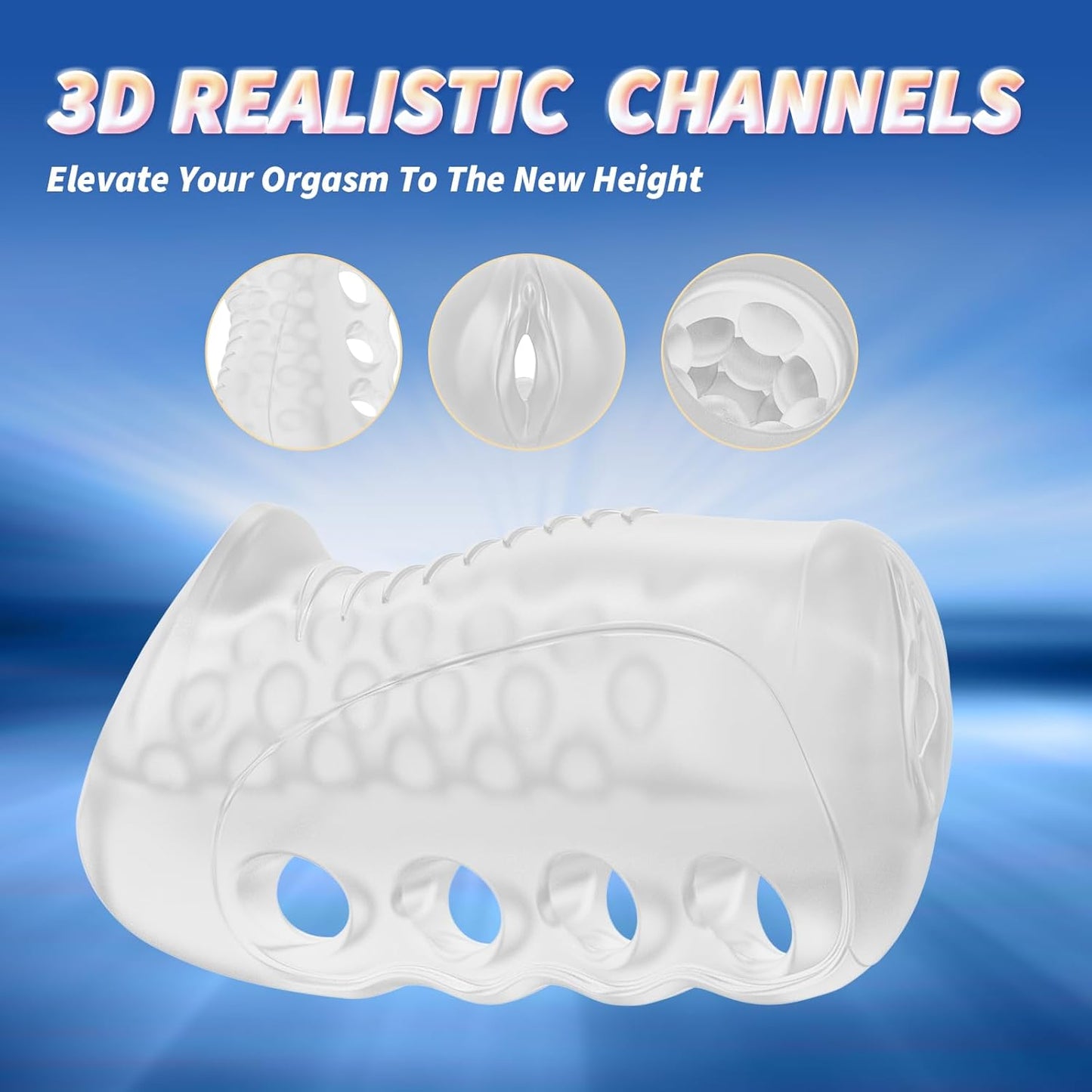 Pocket Pussy Stroker Penistrainer Masturbator mit offener Masturbationshülle