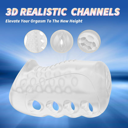 Pocket Pussy Stroker Penistrainer Masturbator mit offener Masturbationshülle