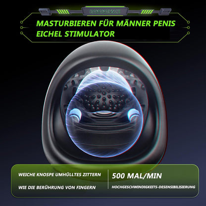 E-stim Penis Trainer Masturbator mit Vibration & Elektroschock & Heizung-Funktion